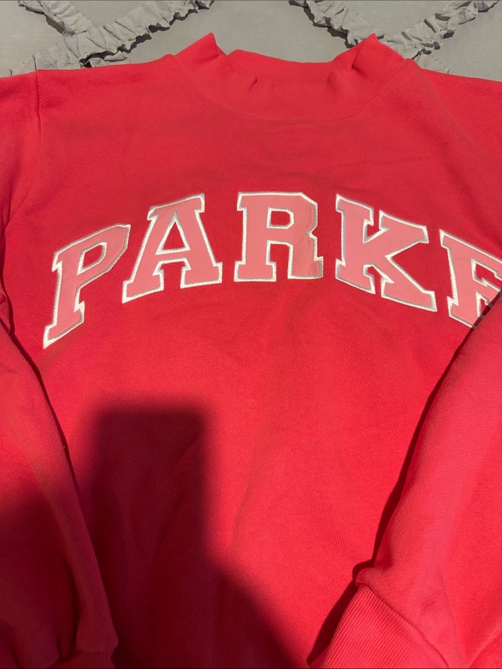 NEW Parke Varsity Mockneck Sweatshirt - Flamengo - Picture 3 of 10